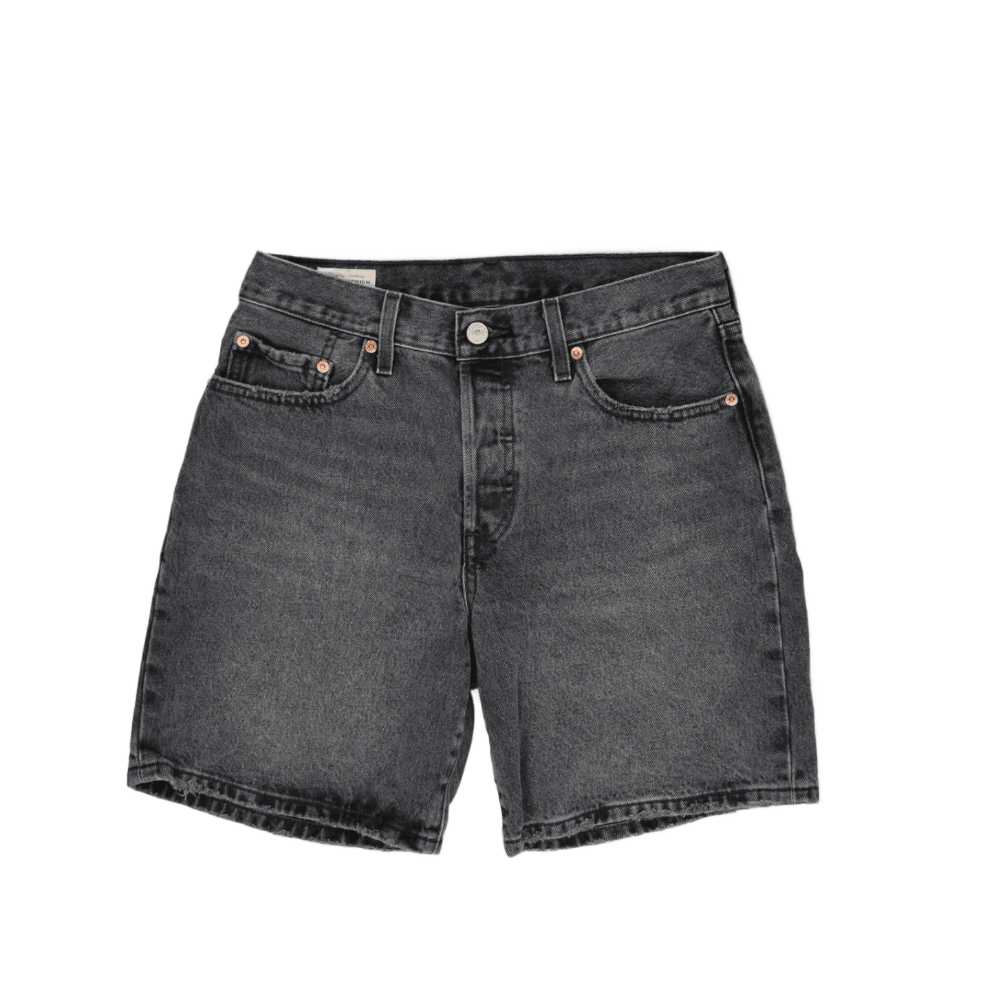 Levi's 501 Original Vintage Washed Black Denim Shorts W31 100% Cotton