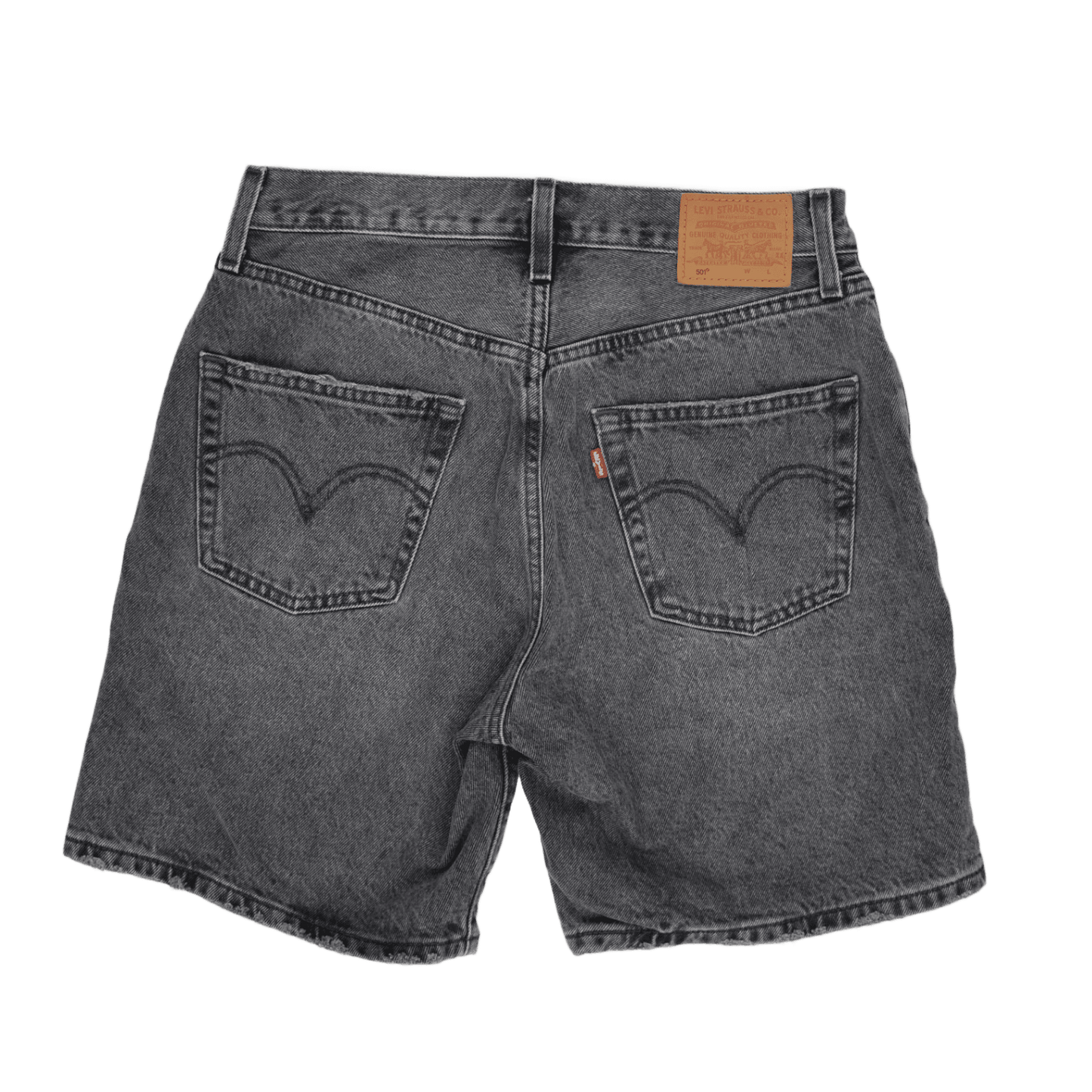 Levi's 501 Original Vintage Washed Black Denim Shorts W31 100% Cotton