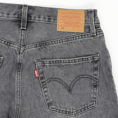 Levi's 501 Original Vintage Washed Black Denim Shorts W31 100% Cotton