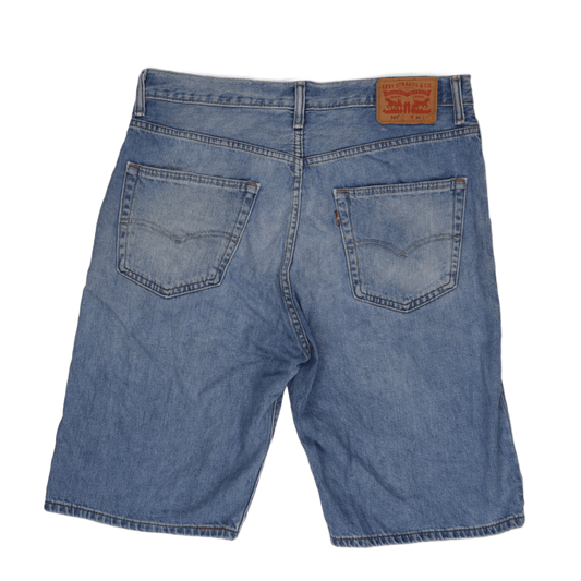 Levi's 569 Men's Light Blue Denim Shorts Size 34 100% Cotton