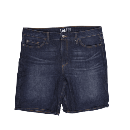 Lee Men's Dark Blue Denim Shorts 28 cm Inseam 87 cm Waist Size Medium 79% Cotton 20% Polyester 1% Elastane