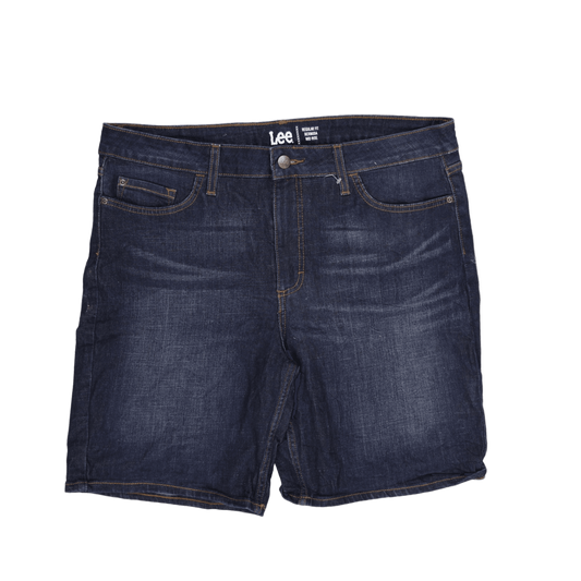 Lee Men's Dark Blue Denim Shorts 28 cm Inseam 87 cm Waist Size Medium 79% Cotton 20% Polyester 1% Elastane
