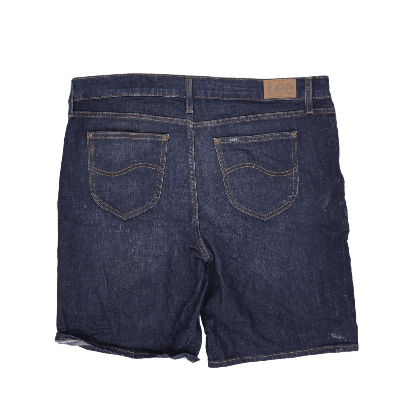 Lee Men's Dark Blue Denim Shorts 28 cm Inseam 87 cm Waist Size Medium 79% Cotton 20% Polyester 1% Elastane