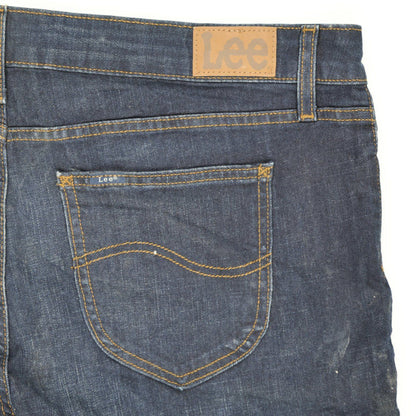 Lee Men's Dark Blue Denim Shorts 28 cm Inseam 87 cm Waist Size Medium 79% Cotton 20% Polyester 1% Elastane