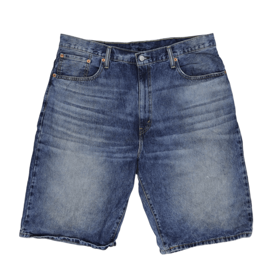 Levi's 569 Loose Straight Fit Denim Shorts Blue W38 L 100 Cotton Vintage Used Good