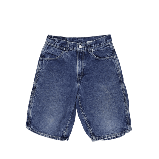 Levi's Vintage Blue Denim Carpenter Shorts Size 14 Cotton 90s Style