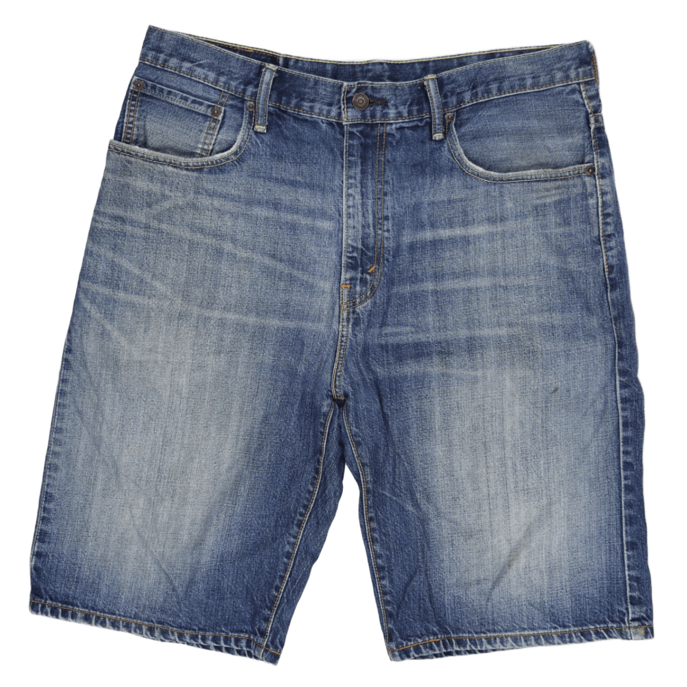 Levi's 569 Loose Fit Denim Shorts Blue 34 Inch Waist 100 Percent Cotton
