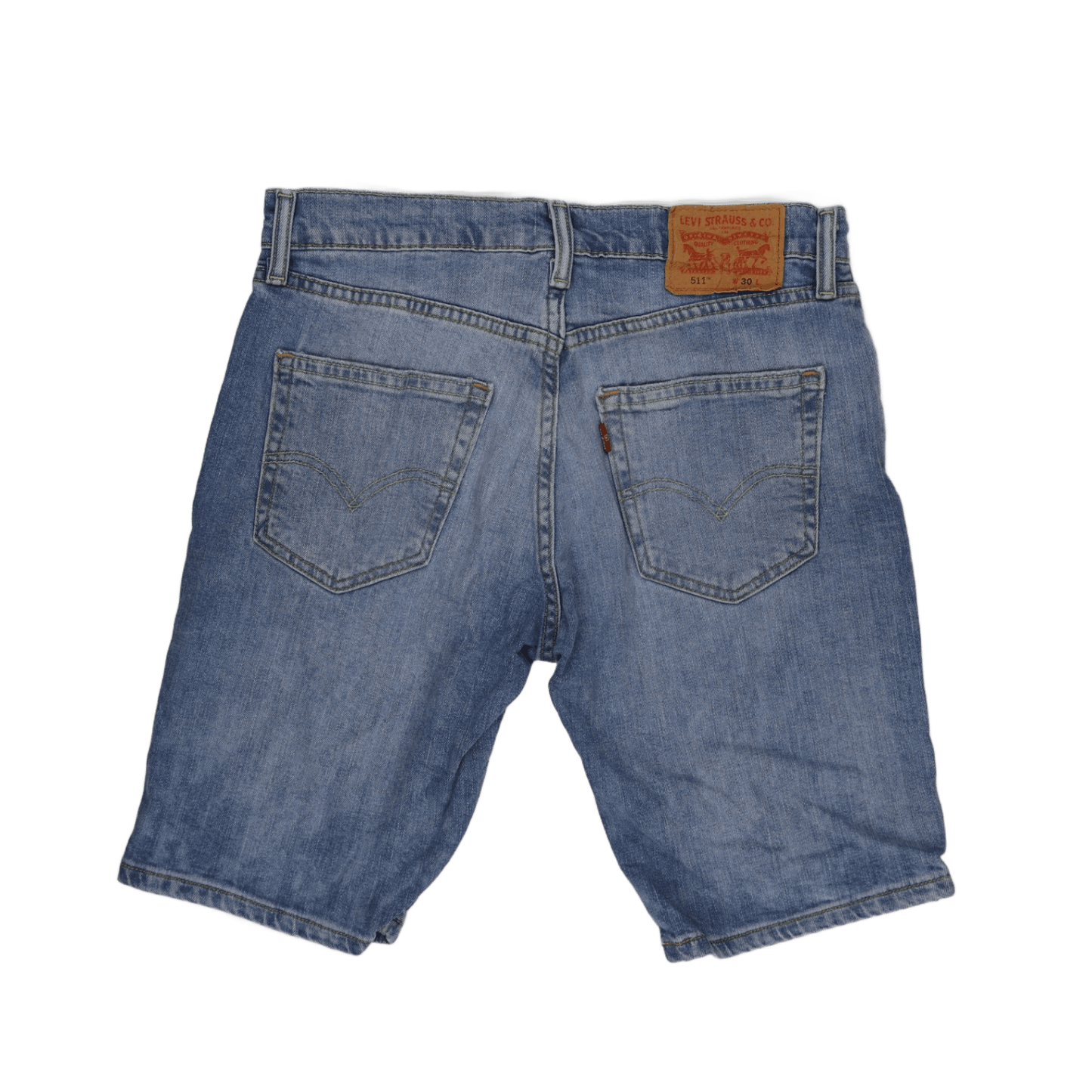 Levi's 511 Slim Fit Denim Shorts Blue W30 Cotton Denim