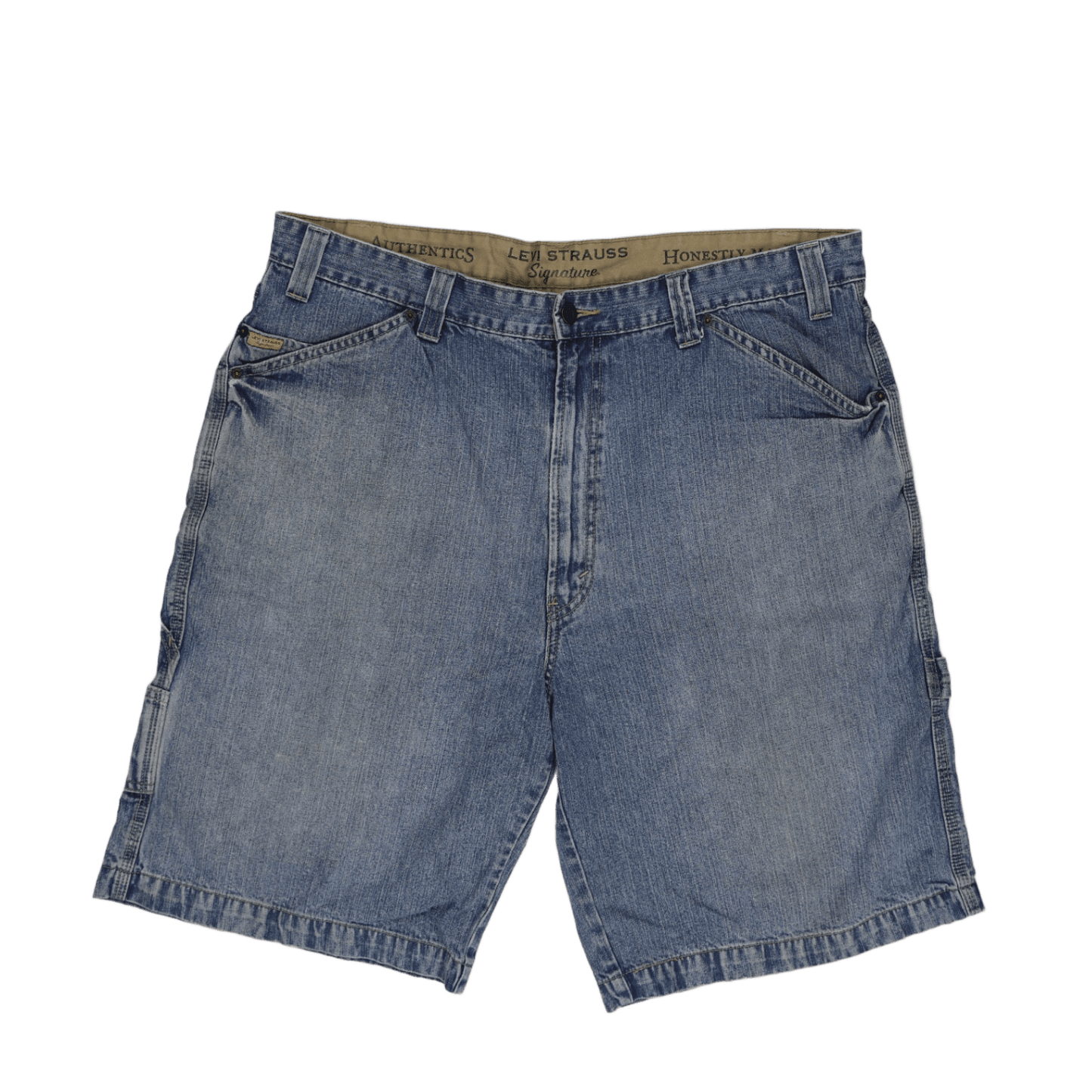Levi Strauss Signature Workwear Denim Shorts Blue Size 40 100 Percent Cotton