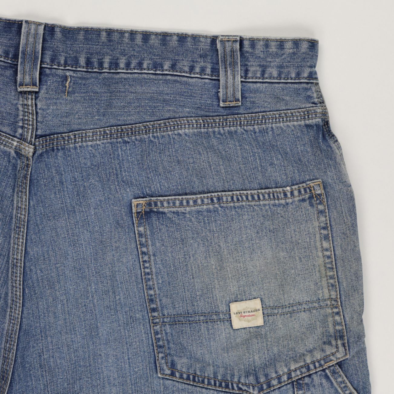 Levi Strauss Signature Workwear Denim Shorts Blue Size 40 100 Percent Cotton