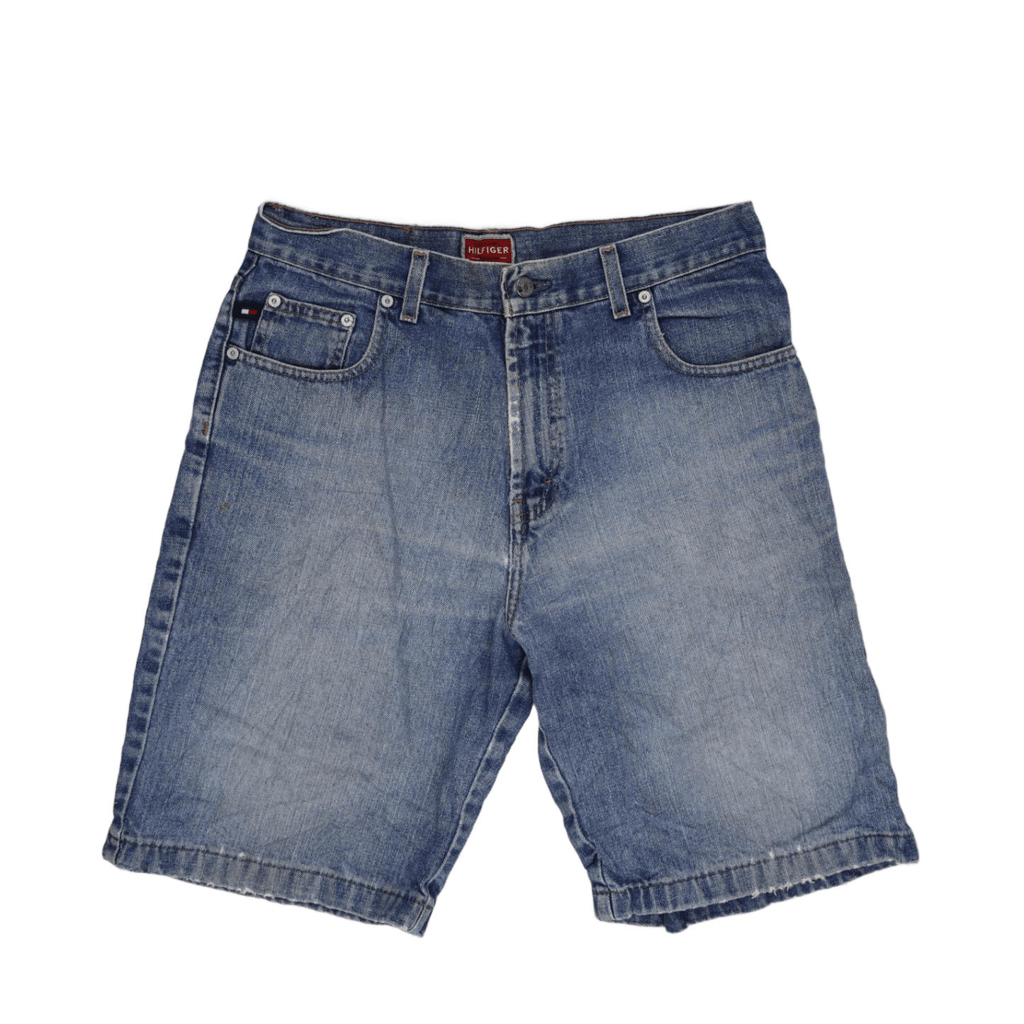 Tommy Hilfiger Vintage Denim Shorts Blue 36W 11 Inch Inseam Cotton Casual