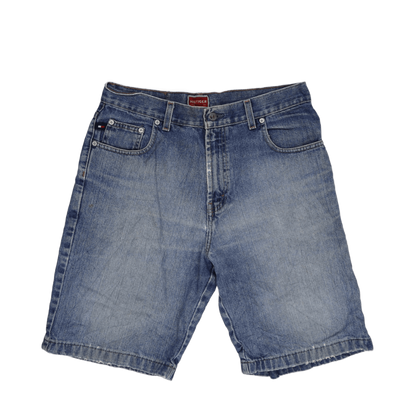 Tommy Hilfiger Vintage Denim Shorts Blue 36W 11 Inch Inseam Cotton Casual