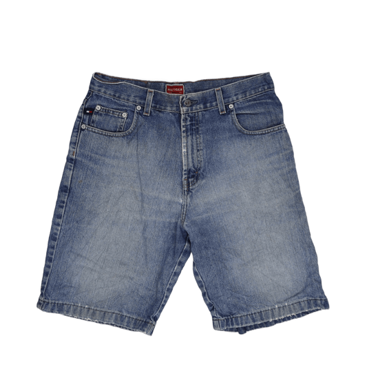Tommy Hilfiger Vintage Denim Shorts Blue 36W 11 Inch Inseam Cotton Casual
