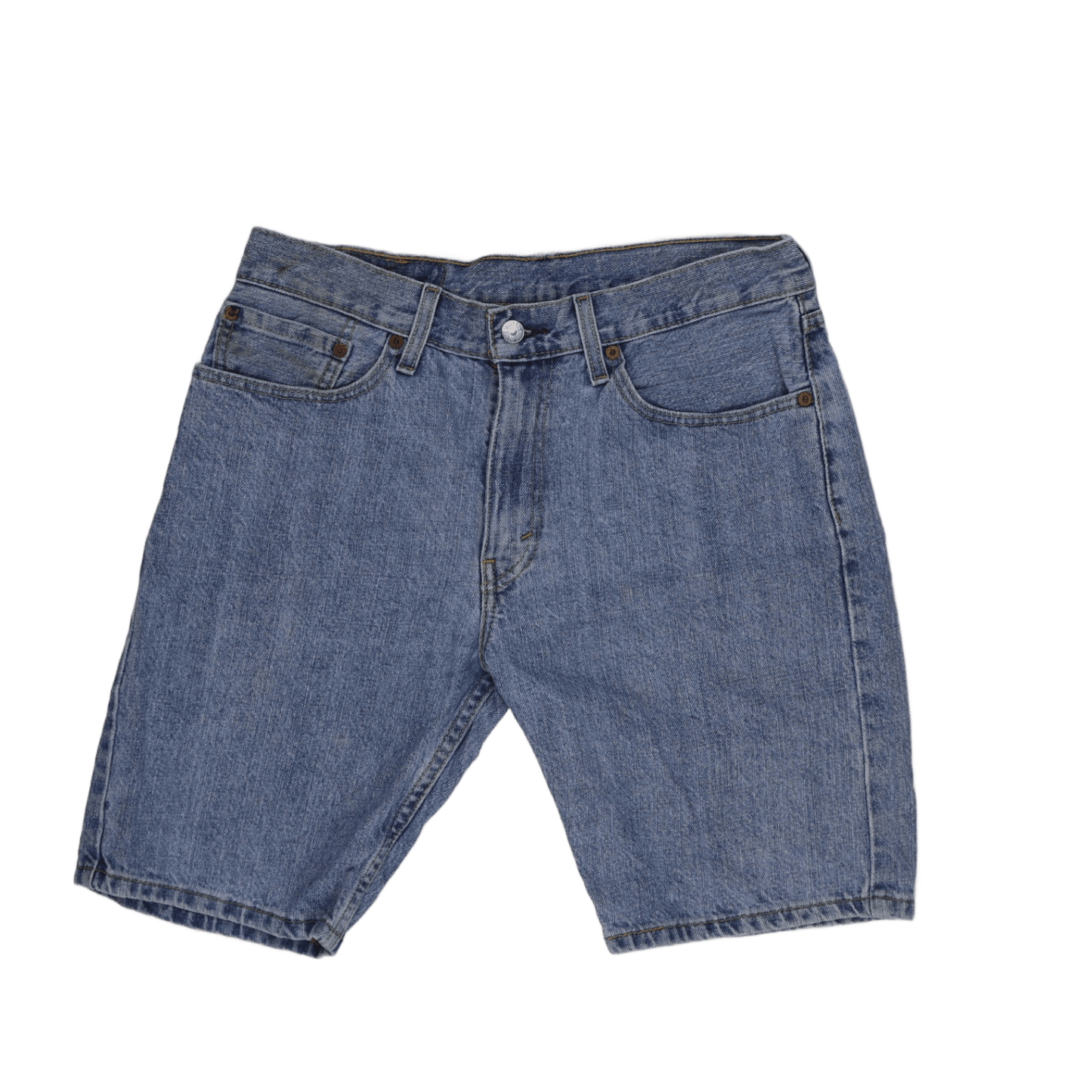 Levi's 505 WaterLess Denim Shorts Mid Blue W31 Cotton Vintage