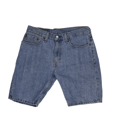 Levi's 505 WaterLess Denim Shorts Mid Blue W31 Cotton Vintage