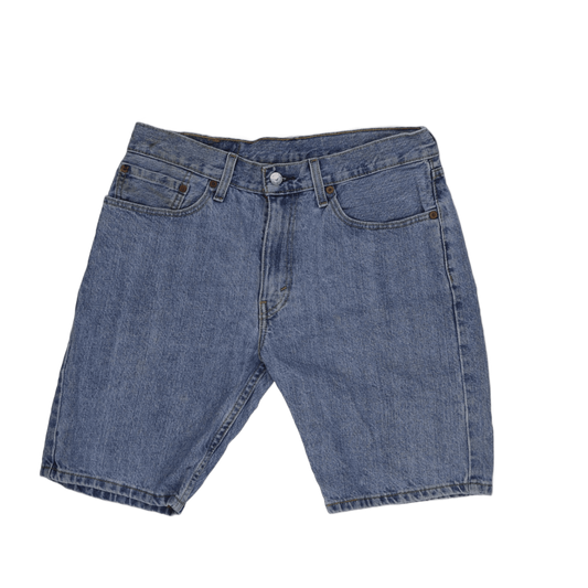 Levi's 505 WaterLess Denim Shorts Mid Blue W31 Cotton Vintage