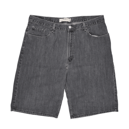 Levi's 569 Loose Fit Denim Shorts Charcoal Grey W40 100 Percent Cotton