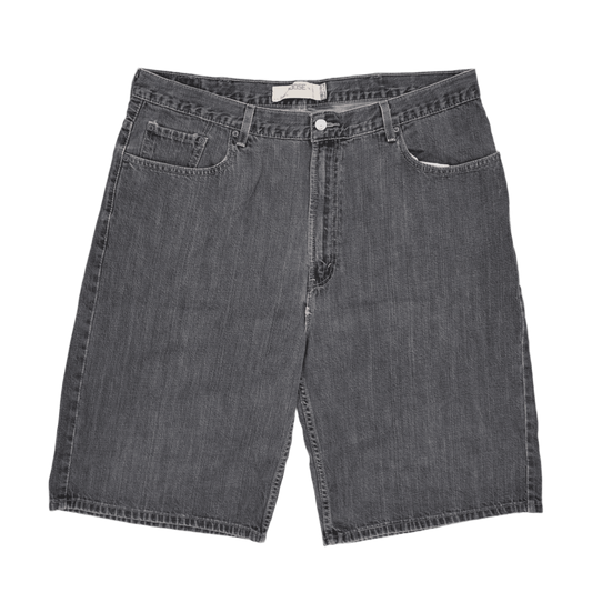 Levi's 569 Loose Fit Denim Shorts Charcoal Grey W40 100 Percent Cotton
