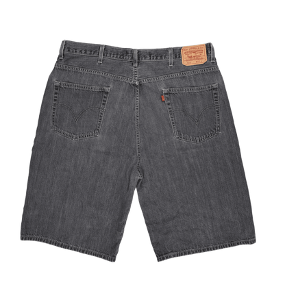 Levi's 569 Loose Fit Denim Shorts Charcoal Grey W40 100 Percent Cotton