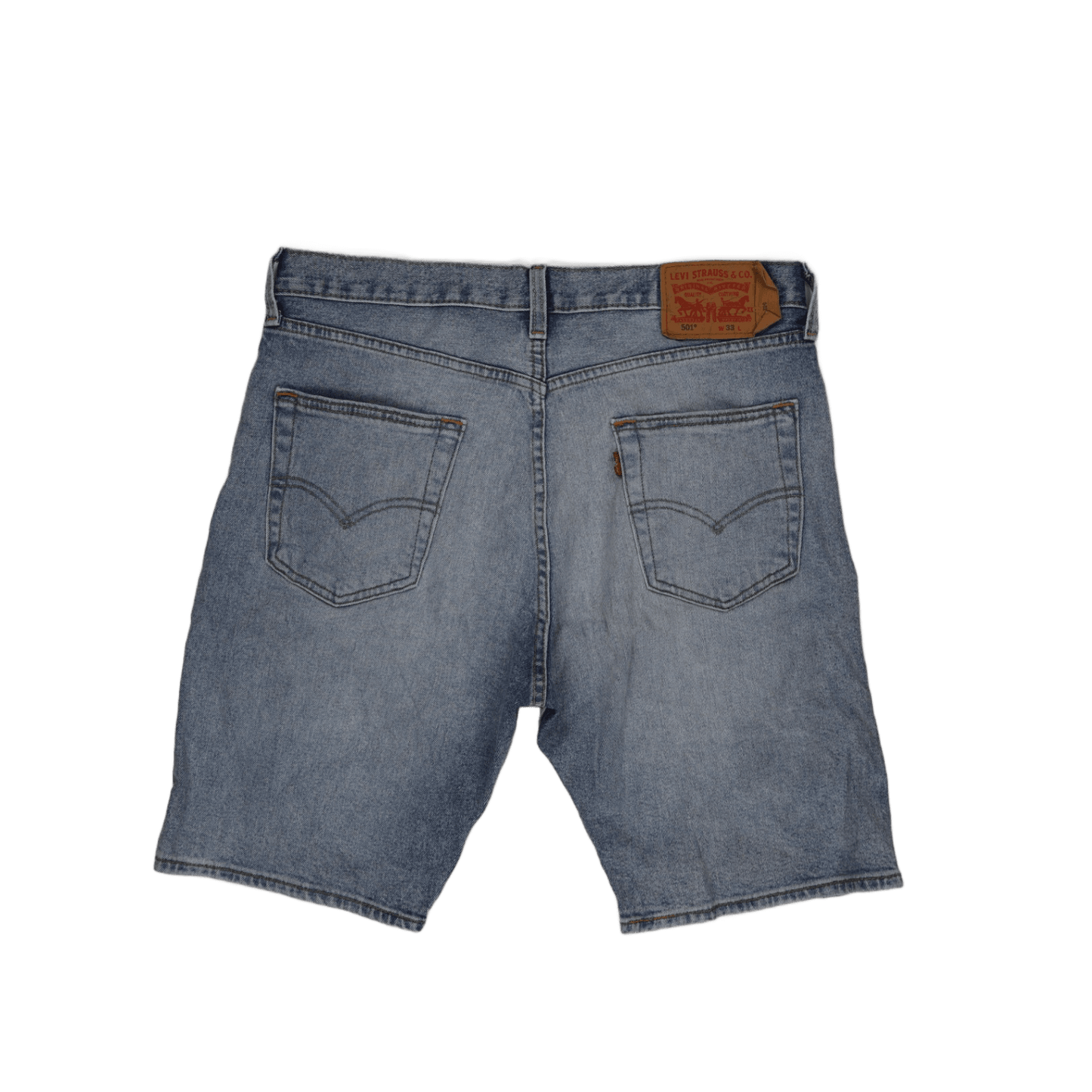 Levi's 501 Classic Light Blue Denim Shorts W33 100% Cotton