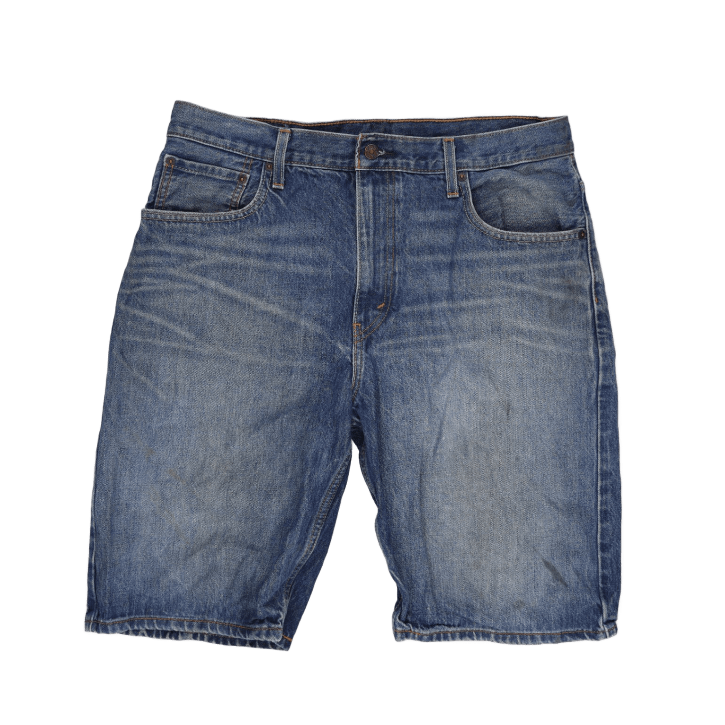 Levi's 569 Loose Fit Denim Shorts Blue W34 100 Cotton Vintage