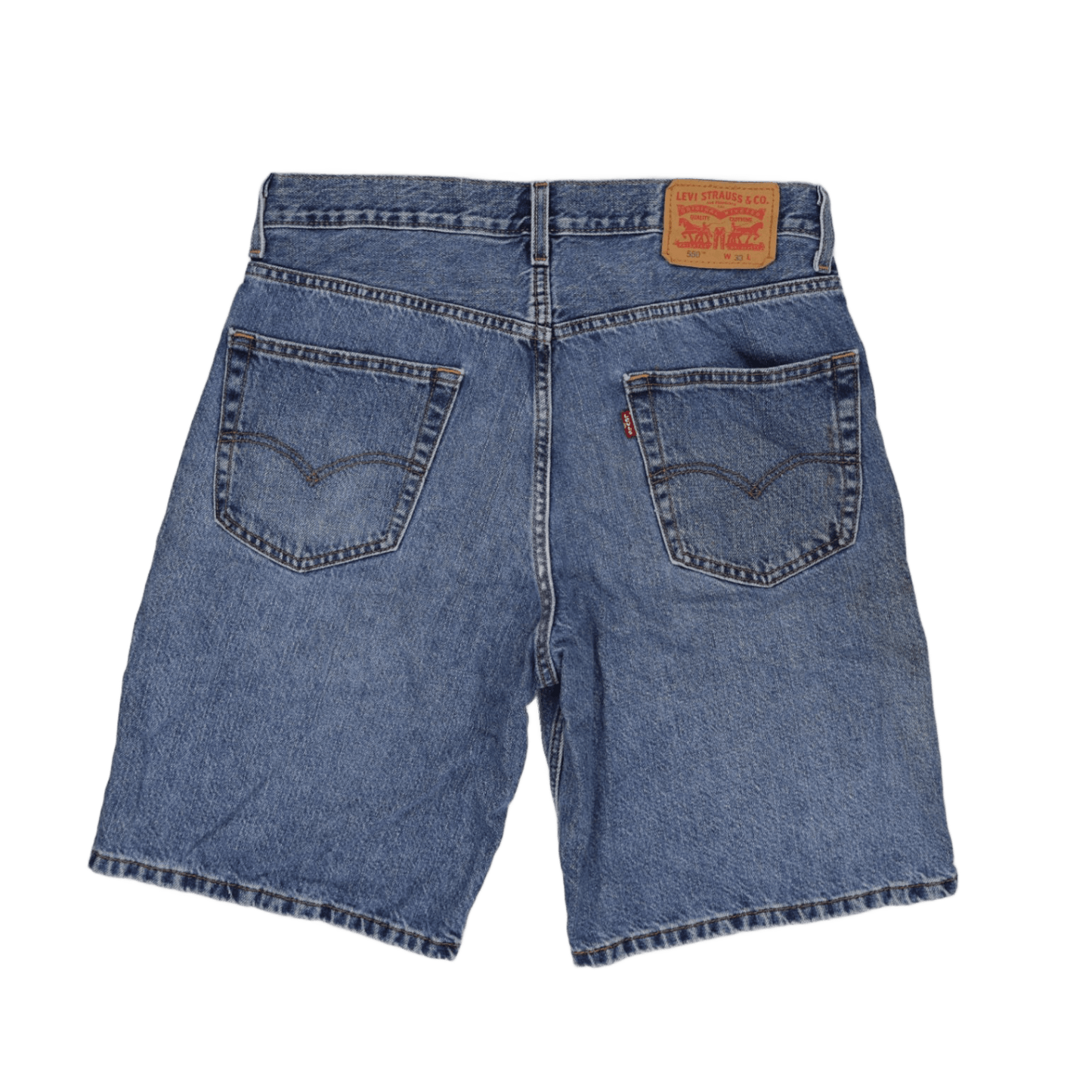 Levi's 550 Waterless Blue Denim Shorts W33 Cotton Vintage