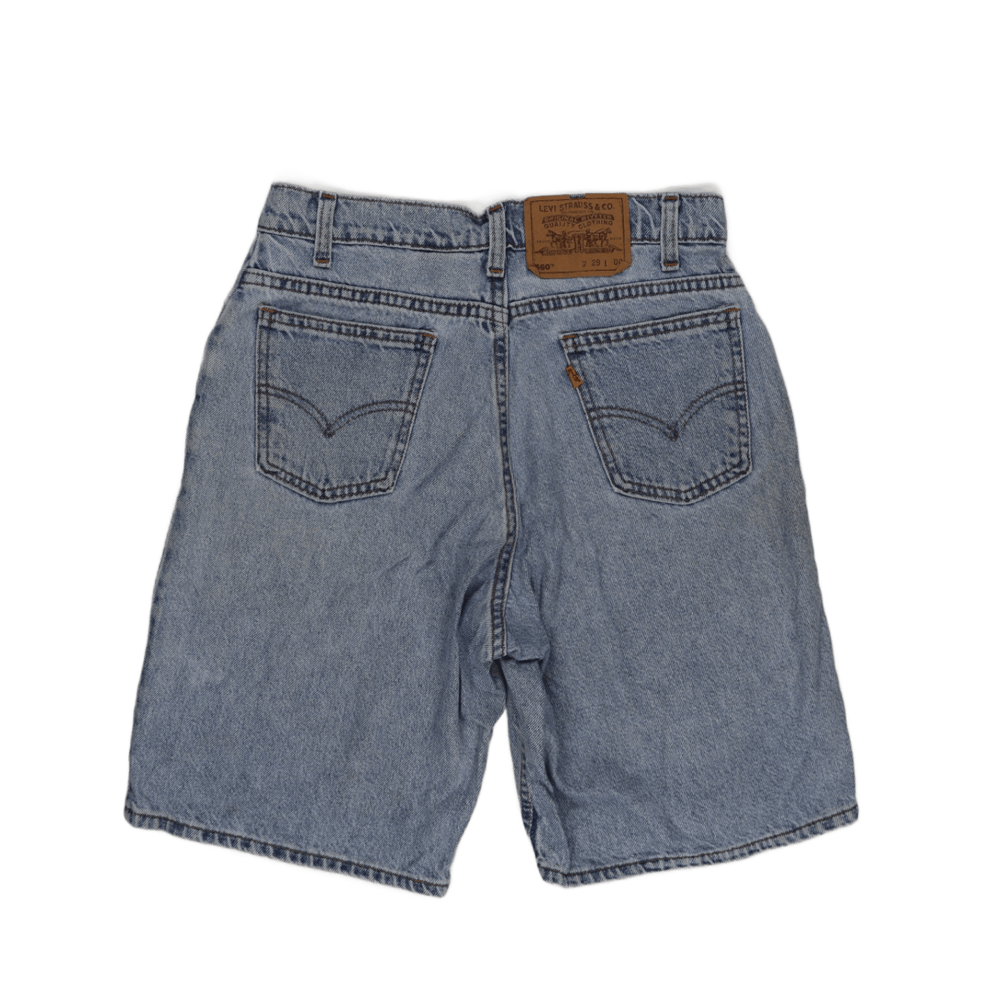 Levi's 560 Vintage Light Blue Denim Shorts Relaxed Fit W29 Cotton