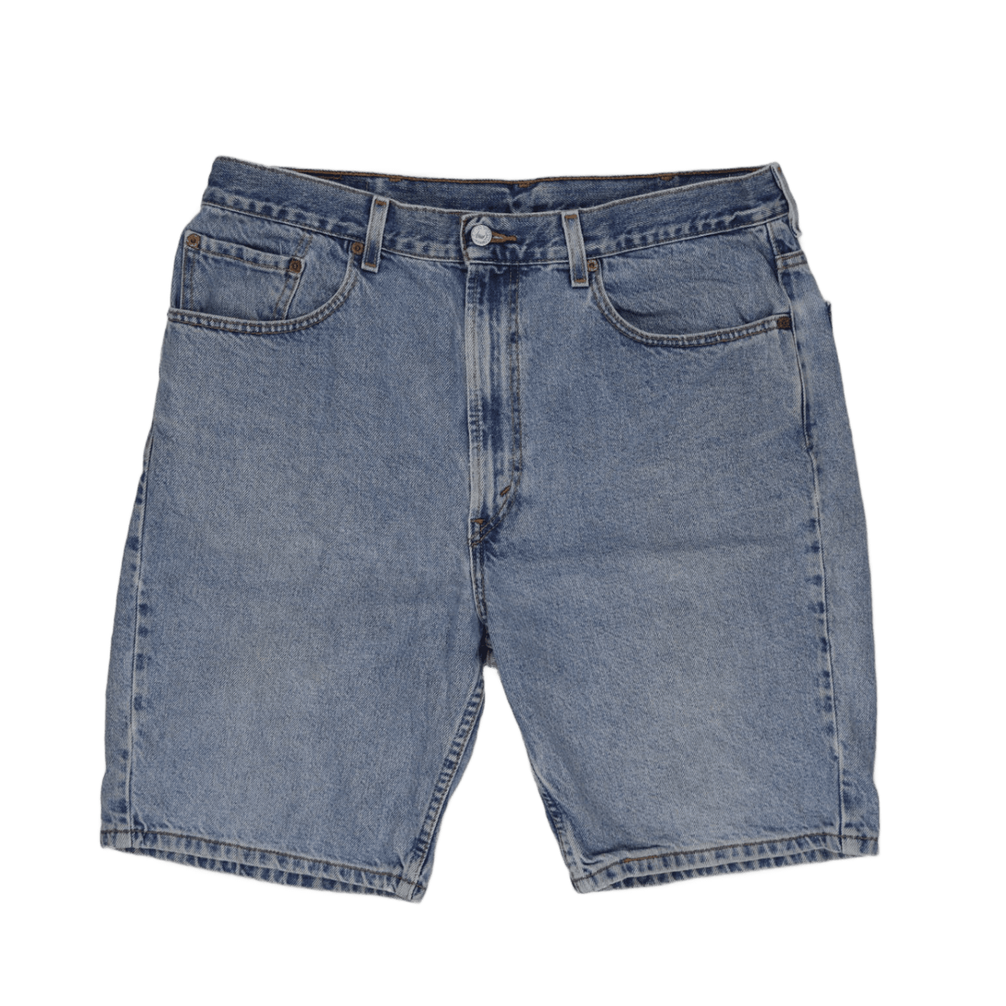 Levi's 505 Regular Fit Denim Shorts Light Blue W38 L Vintage 100 Cotton