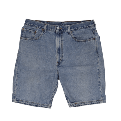 Levi's 505 Regular Fit Denim Shorts Light Blue W38 L Vintage 100 Cotton