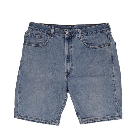 Levi's 505 Regular Fit Denim Shorts Light Blue W38 L Vintage 100 Cotton