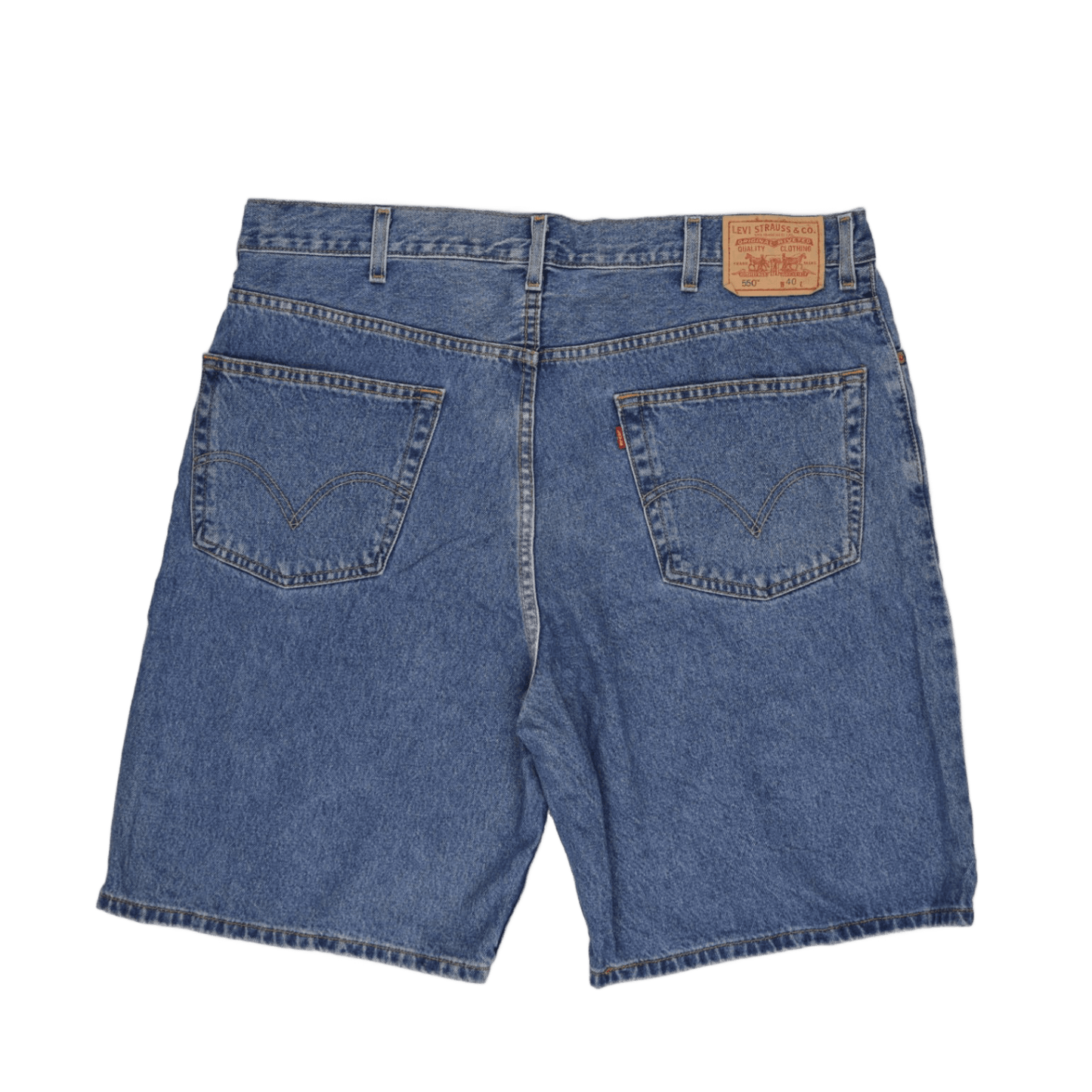 Levi's 550 Relaxed Fit Men's Denim Shorts Blue W40 100% Cotton Vintage