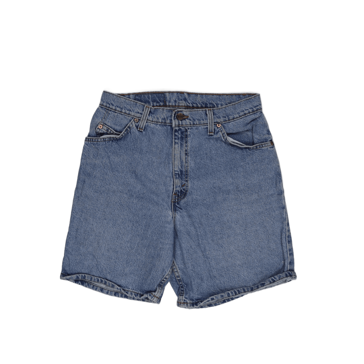 Levi's 501 Vintage Blue Denim Shorts 32W 7 In Cotton