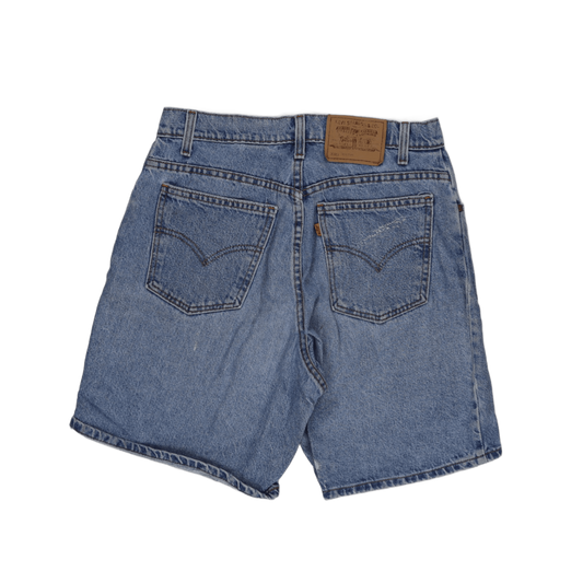 Levi's 501 Vintage Blue Denim Shorts 32W 7 In Cotton