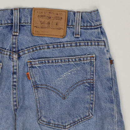 Levi's 501 Vintage Blue Denim Shorts 32W 7 In Cotton