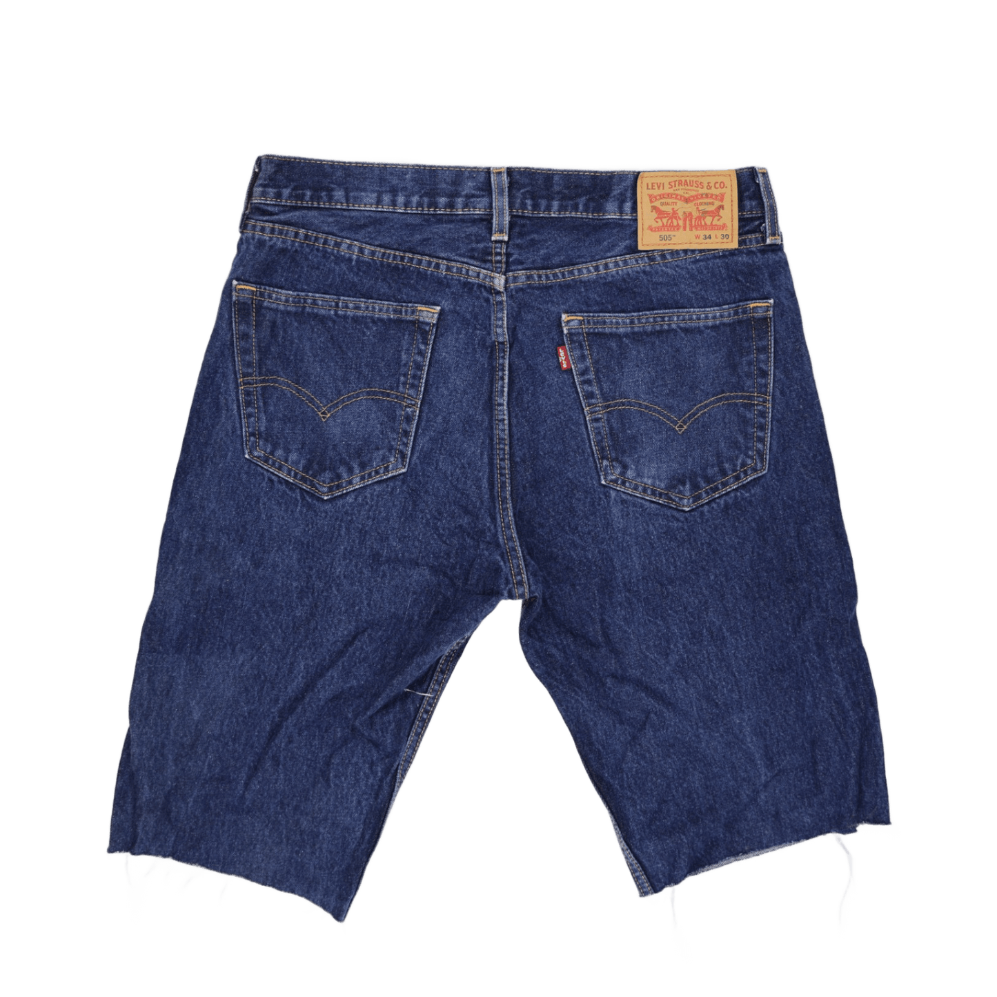 Levi's 505 Vintage Men's Denim Shorts Blue W34 Cotton 9 In Inseam
