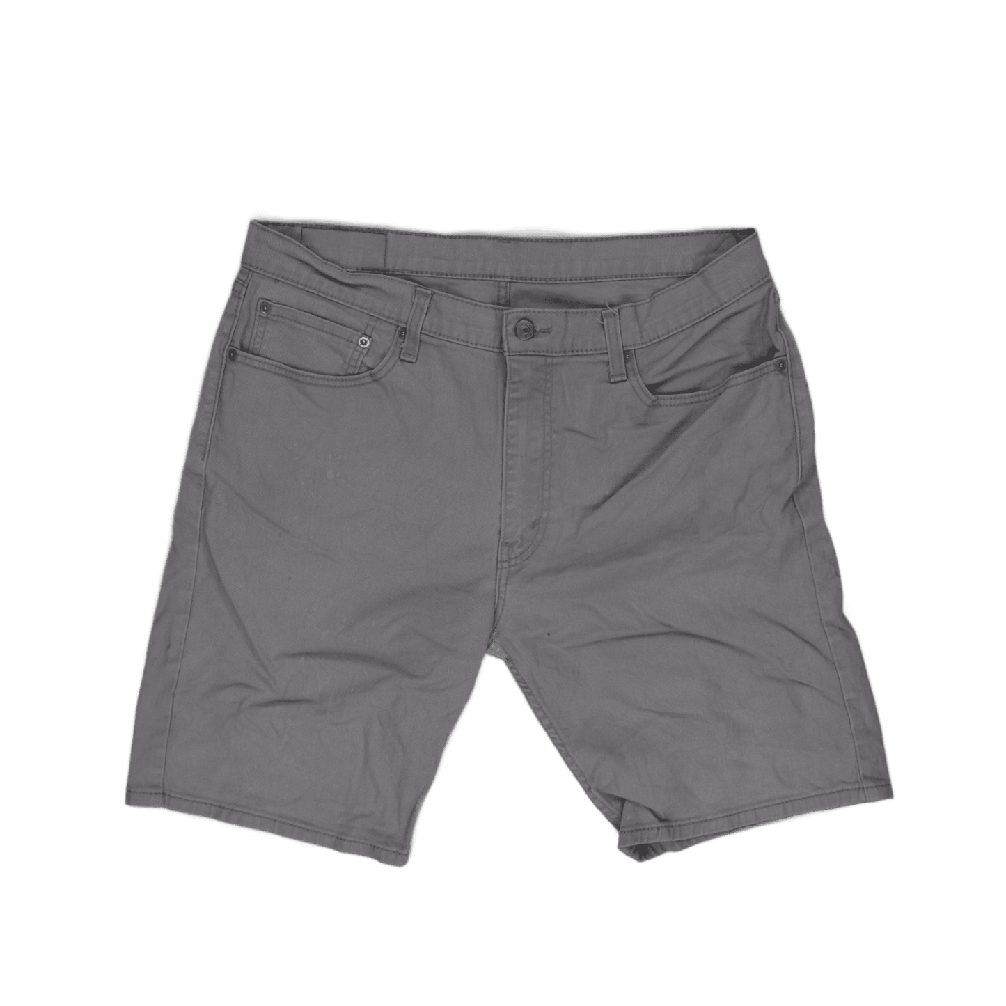 Levi's 505 Grey Denim Shorts W36 9 In Inseam 100 Percent Cotton Men's Clothing