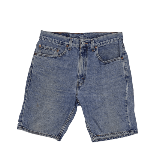 Levi's 505 Regular Fit Denim Shorts Blue Size 32 Cotton Denim Vintage
