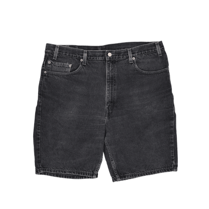 Levi's 505 Vintage Black Denim Shorts W40 Cotton Men's