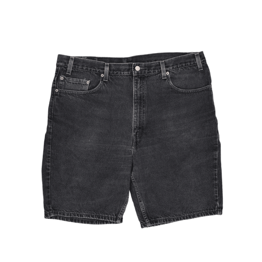 Levi's 505 Vintage Black Denim Shorts W40 Cotton Men's