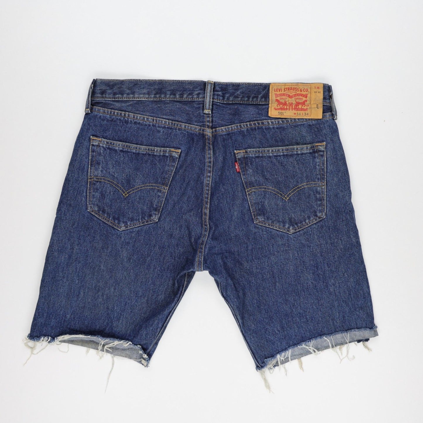 Levi's 501 Vintage Denim Shorts Blue W34 L34 Cotton