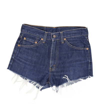 Levi's Women's High Waist Distressed Denim Shorts Blue Size 28 Cotton