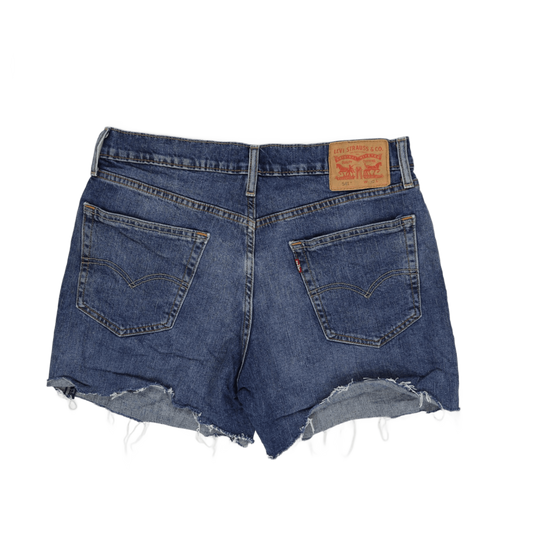 Levi's 541 Vintage High Rise Blue Denim Cut Off Shorts W32 UK 14 Cotton