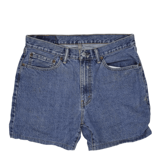 Levi's 505 Classic Blue Denim Shorts W34 Cotton Vintage Style