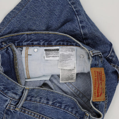 Levi's 505 Classic Blue Denim Shorts W34 Cotton Vintage Style