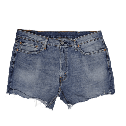 Levi's 541 Vintage Blue Denim Shorts W36 L32 Cotton Distressed Raw Hem