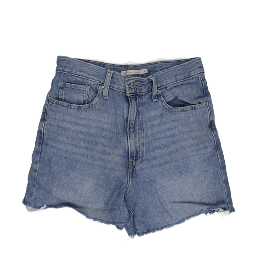 Levi's High Waisted Cut Off Shorts Vintage Blue Size 27 Cotton Denim