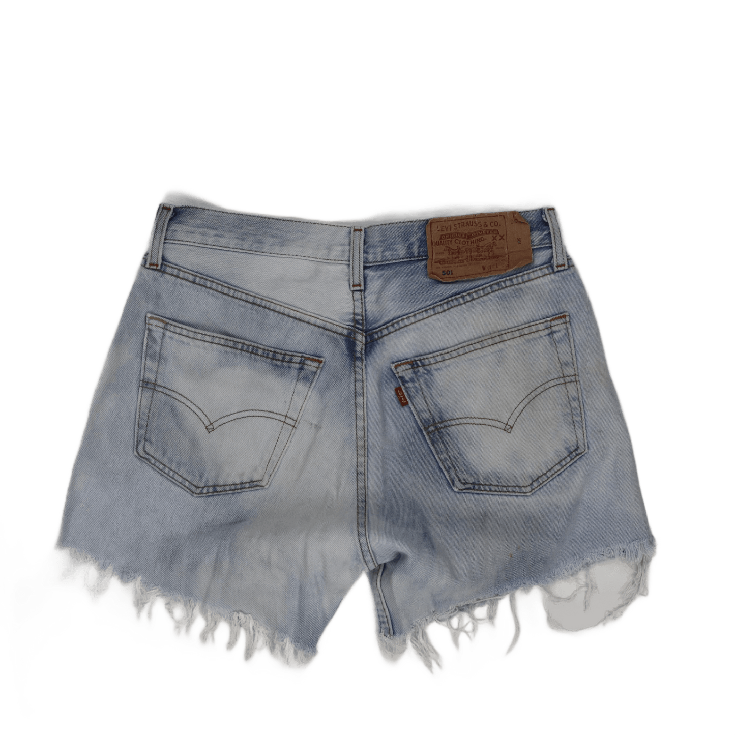 Levi's 501 Vintage High Waist Cut Off Shorts Light Blue W31 Cotton