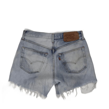 Levi's 501 Vintage High Waist Cut Off Shorts Light Blue W31 Cotton