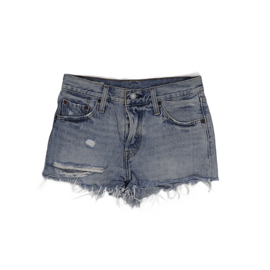 Levi's 501 Women's Distressed Denim Shorts Vintage Blue W32 100% Cotton