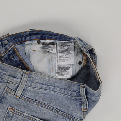 Levi's 501 Women's Distressed Denim Shorts Vintage Blue W32 100% Cotton